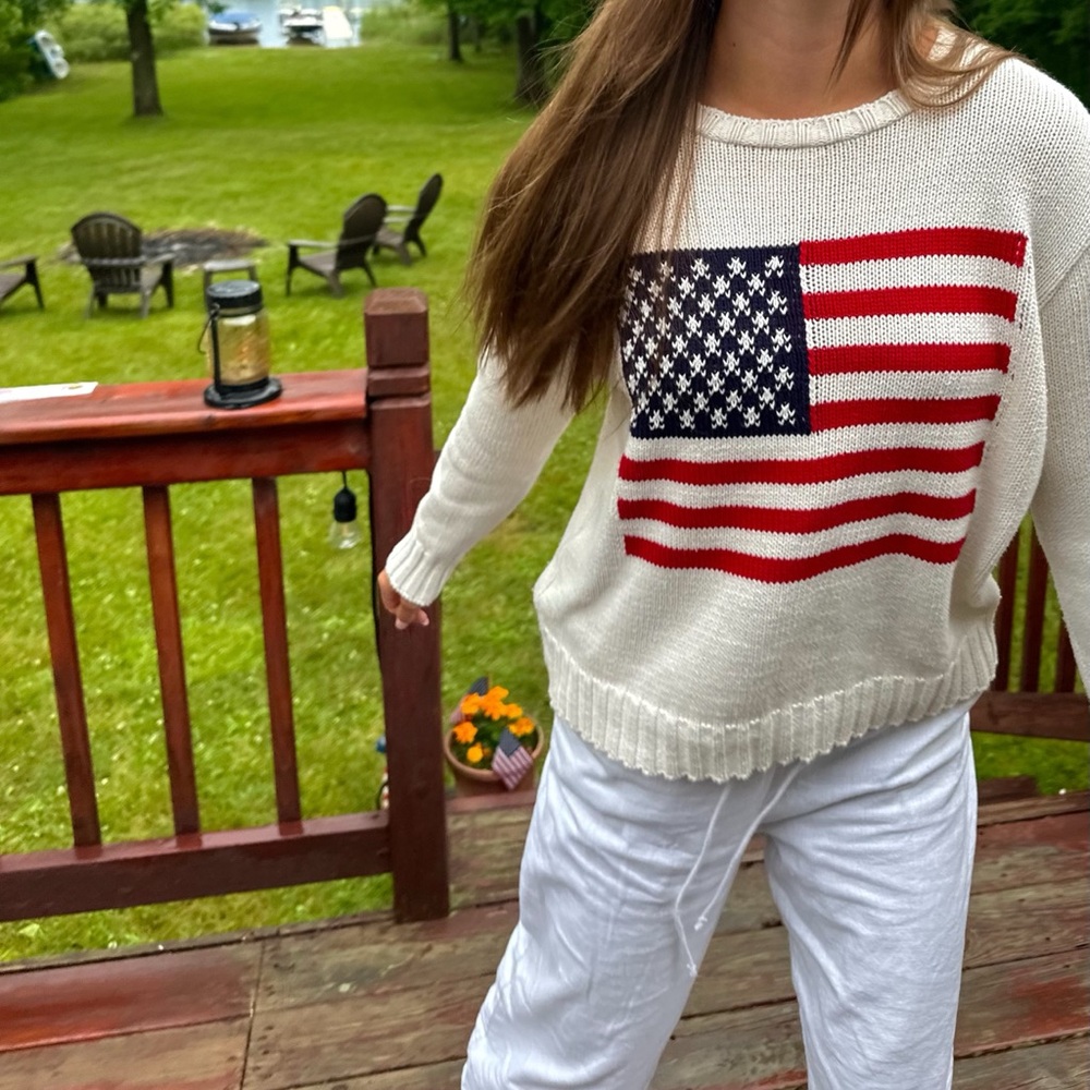 Vintage US Flag Sweater